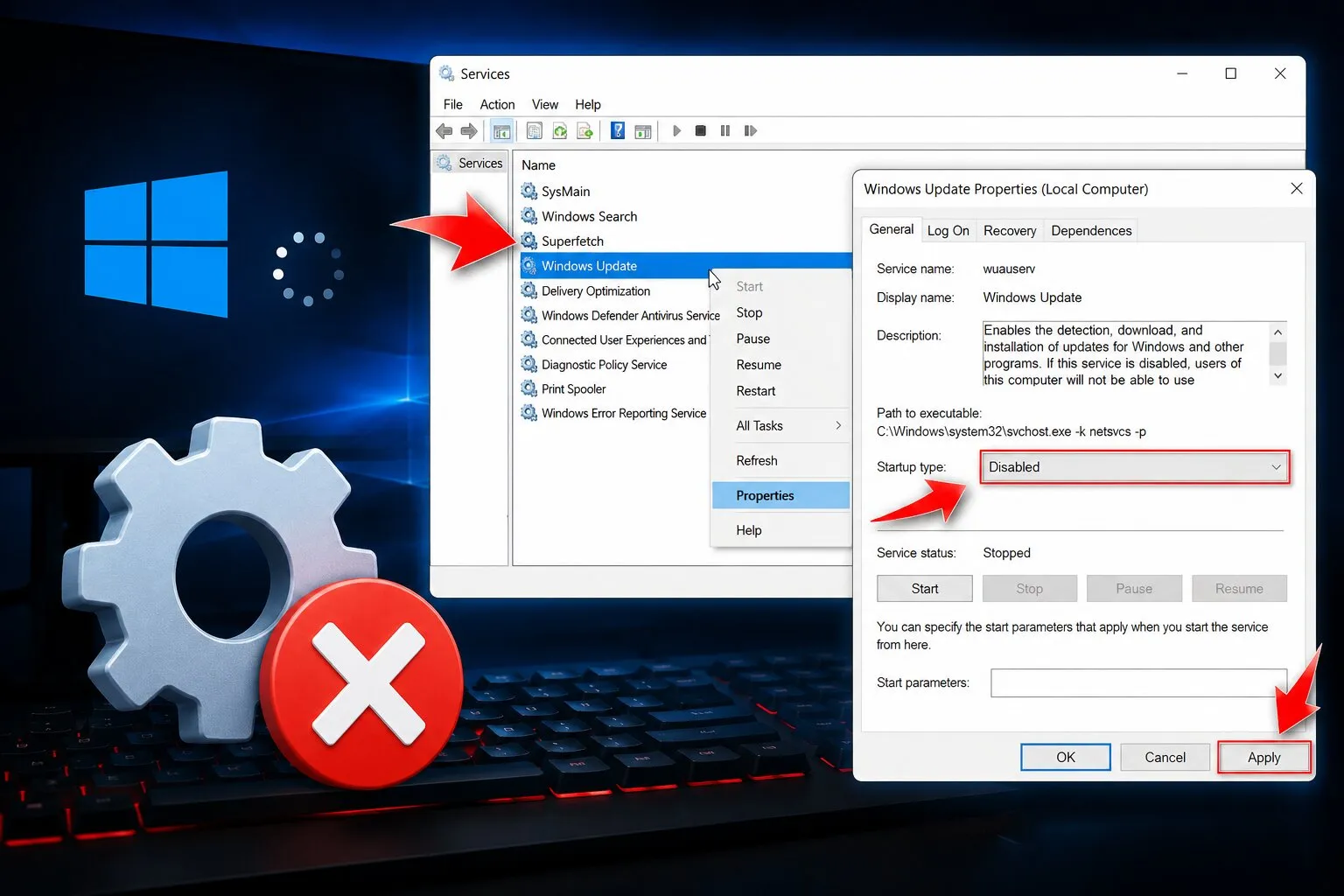 Cara Nonaktifkan Service Windows Penyebab Freeze