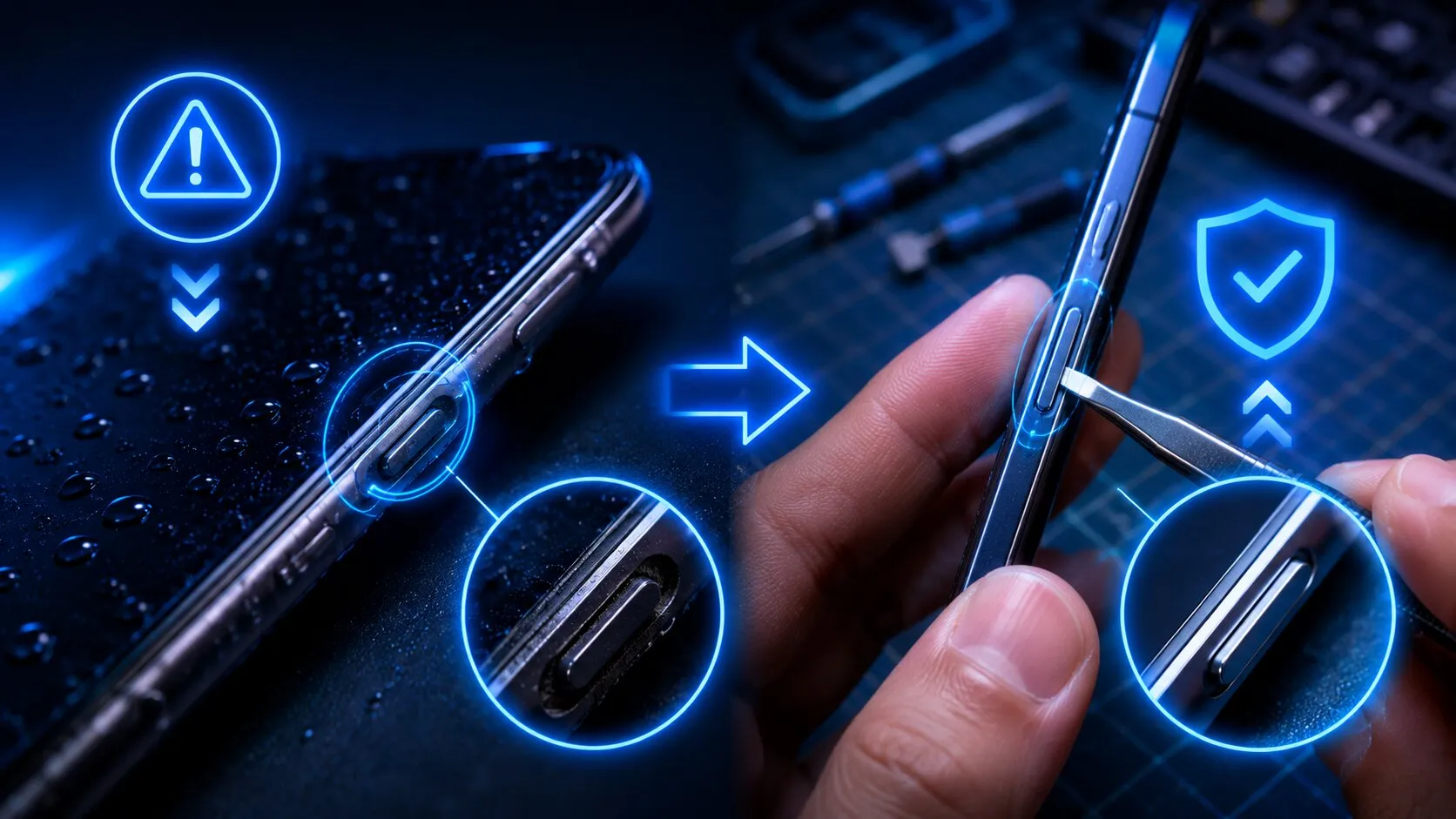 Tombol Power HP Tenggelam? Bisa Diperbaiki Sendiri!