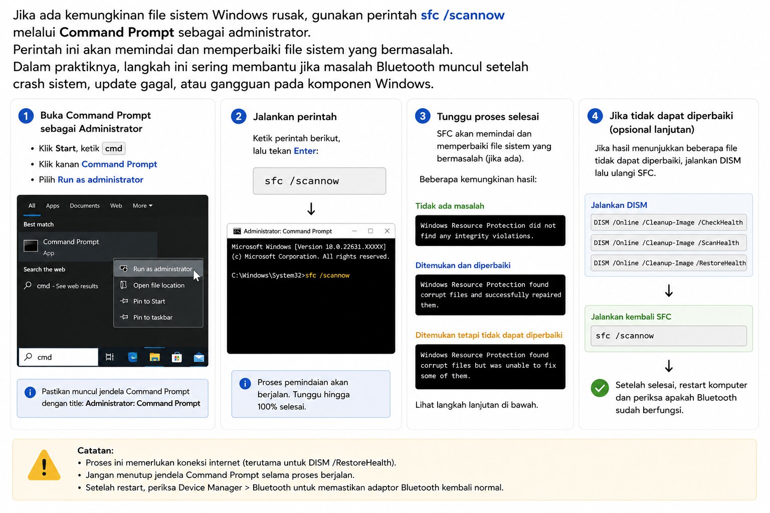 Jalankan System File Checker